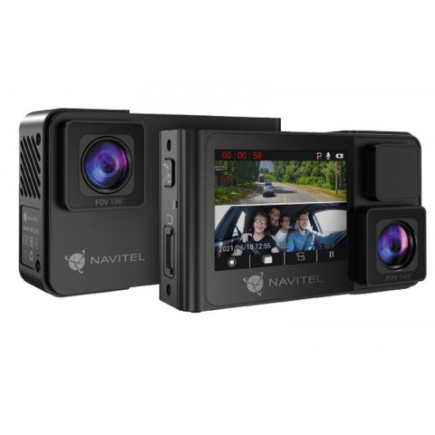 Automobilinis vaizdo registratorius su kamera į automobilio saloną Navitel RS2 DUO 